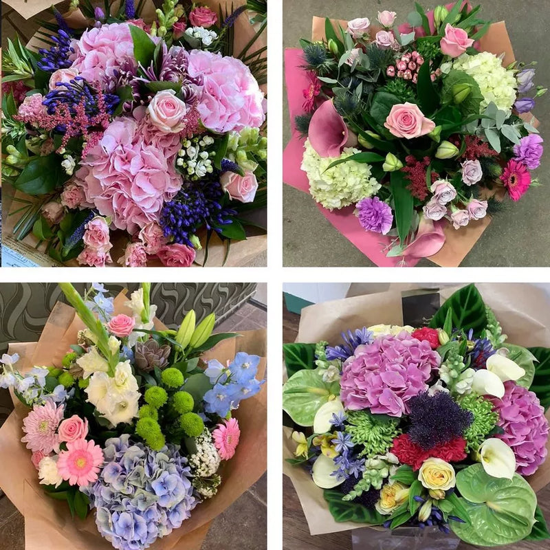 Sympathy hand-tied made with the finest flowers