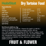 HabiStat Tortoise Food Fruit & Flower, 400g
