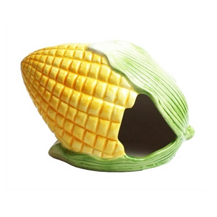 Happy Pet Ceramic Hideout - Corn 15 x 11cm