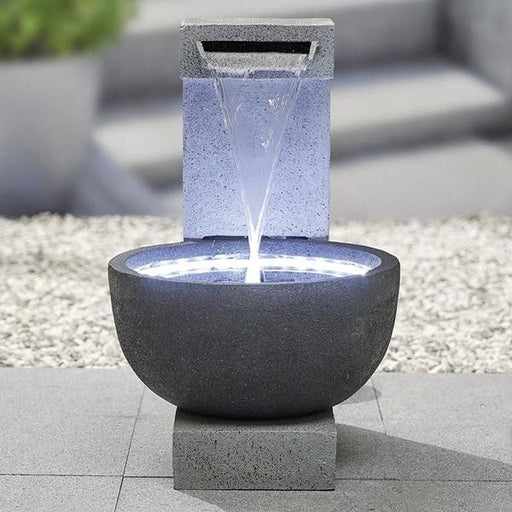 Solitary Pour Water Feature with LED Lights