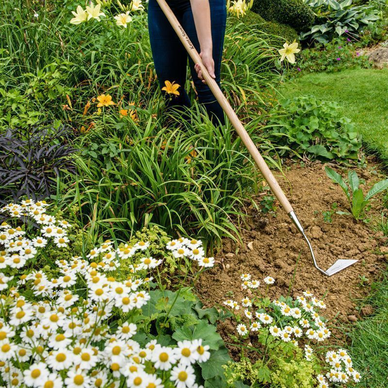 Kent and Stowe Stainless Steel Long 3 Edge Hoe