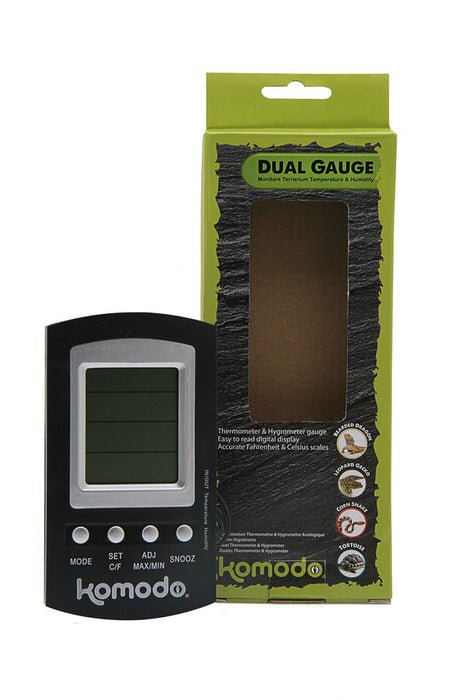 Komodo Combined Thermometer & Hygrometer Digital