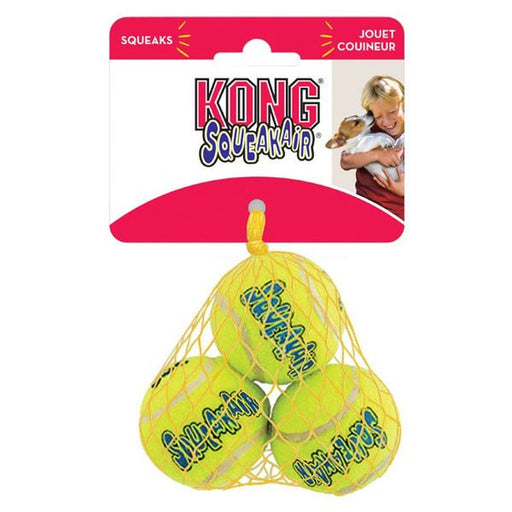 Kong Squeaky Tennis Balls 3 pack Extra Small