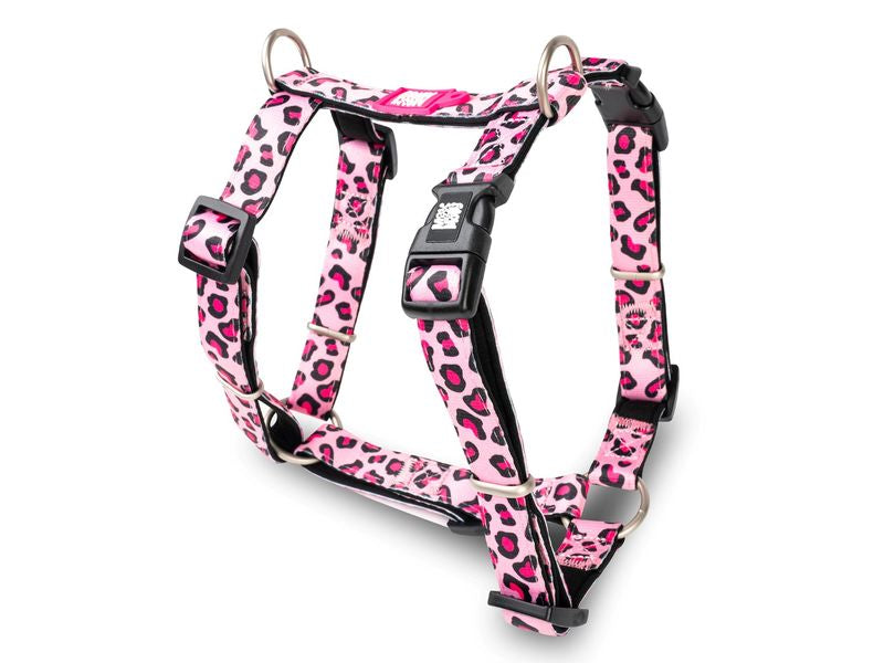 Max and Molly Leopard Pink H Harness Extra Small