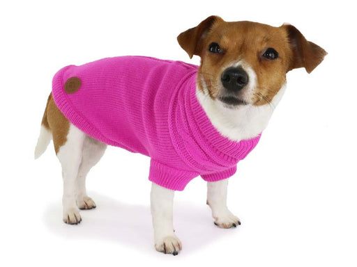 Pink Cable Knit Jumper Medium