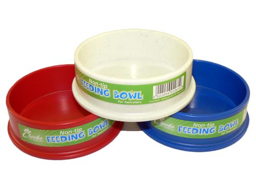 Plastic Bowl Hamster Non Tip 8cm