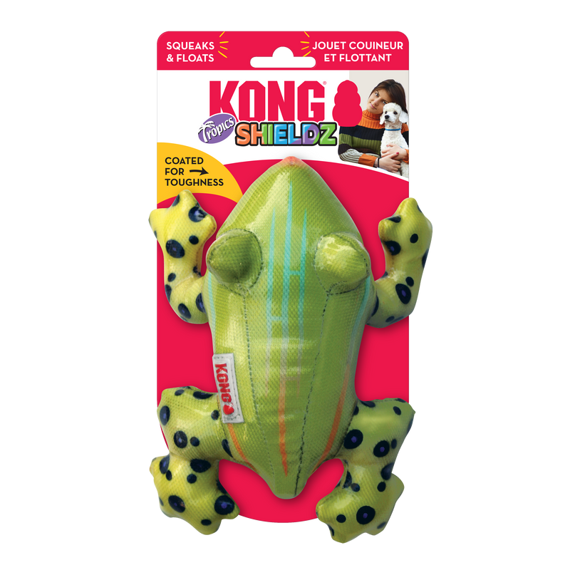 KONG Shieldz Frog Dog Toy