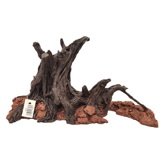 Resin Banyan and Lava Rock Ornament