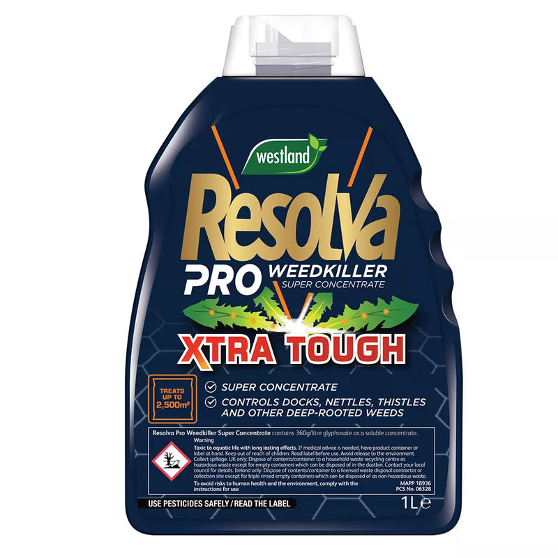 Westland Resolva Pro Weedkiller Xtra Tough Super Concentrate 1L