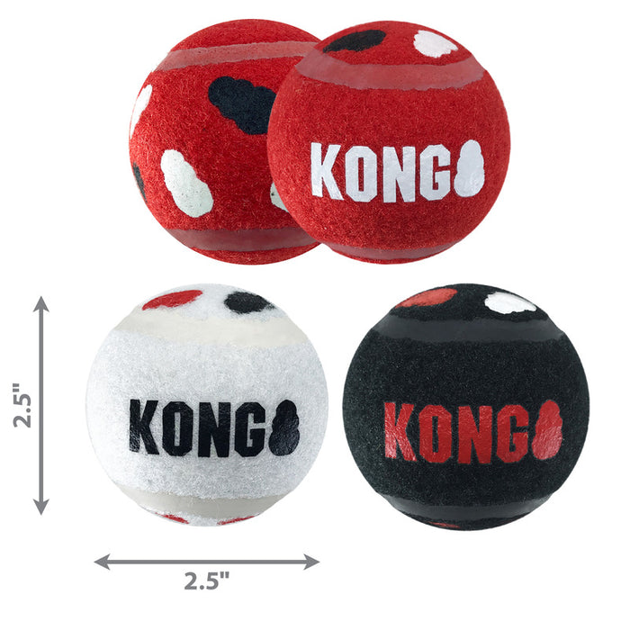 KONG Signature Sports Balls 3pk Medium