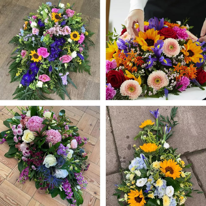 Funeral spray made with the finest flowers