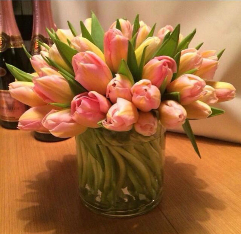 Simple Cylinder of Just Tulips