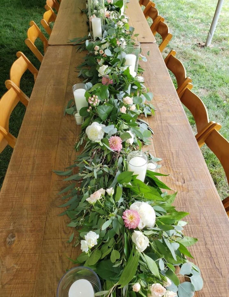 Simple Summer Eucalyptus and Flowers