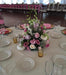 Simple Table Centerpiece of Pastel Flowers