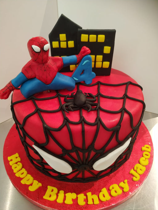 Spiderman Cake 8 Inch Vanilla and Fresh Cream Cake