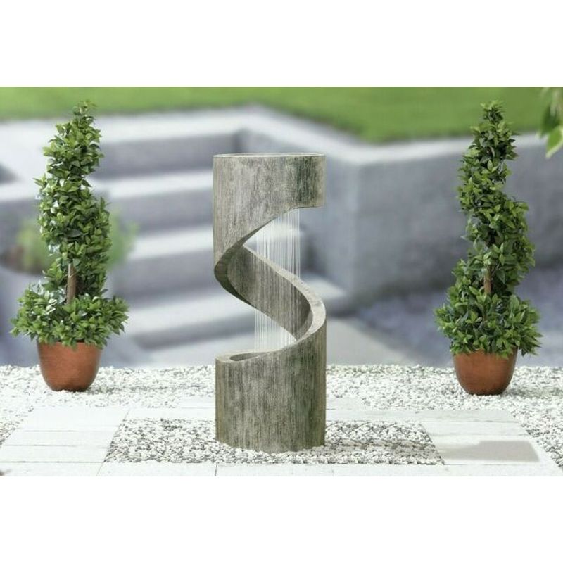 Spiral Showers Water Feature with LED Lights