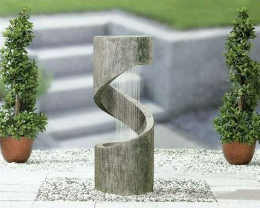 Spiral Showers Water Feature with LED Lights