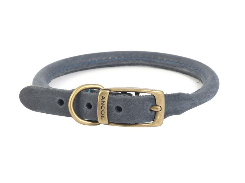 Timberwolf Dog Collar Round Blue 50-59cm Size 7
