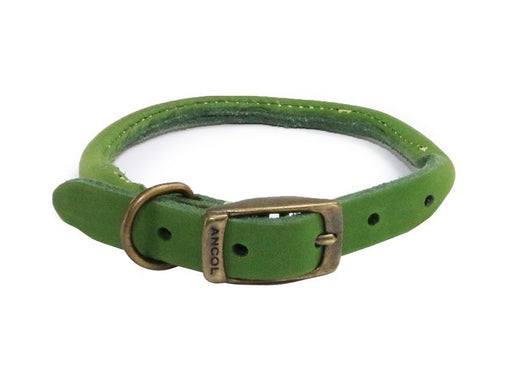 Timberwolf Dog Collar Round Green 28-36cm Size 3