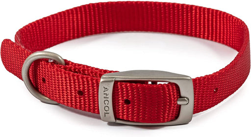 Viva Nylon Dog Collar Red 14inch Size 2