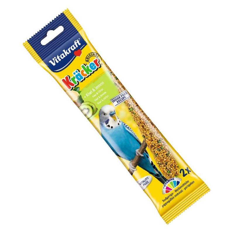 Vitakraft Budgie Kracker Sticks with Kiwi and Lemon 2pcs
