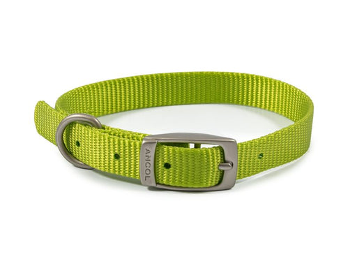 Viva Dog Collar Nylon Lime 14'' Size 2