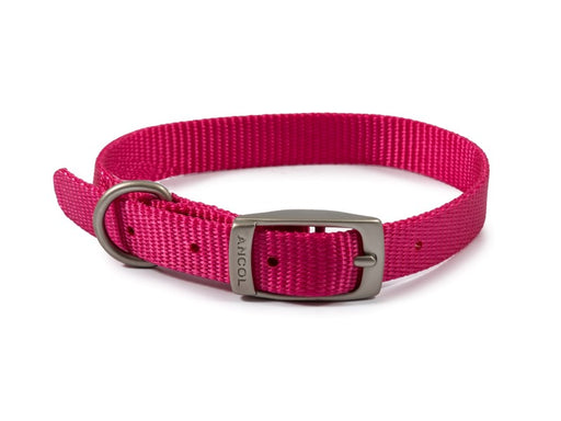 Viva Dog Collar Nylon Raspberry 12" Size 1