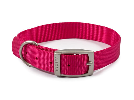 Viva Dog Collar Nylon Raspberry 20" Size 5