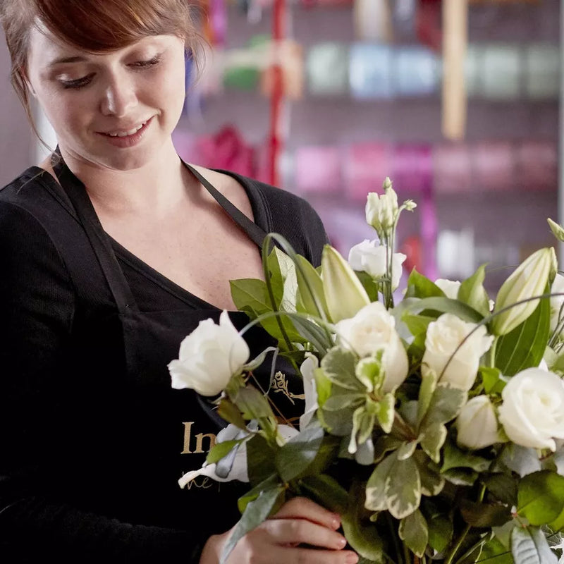 Funeral wreath made with the finest flowers