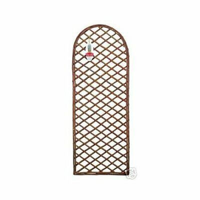 Willow Trellis Panel With Curved Top 1.2m x 0.45m