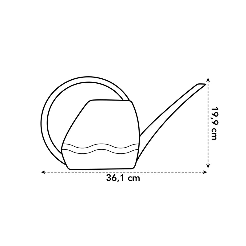 Elho Aquarius Watering Can 1.5L Anthracite