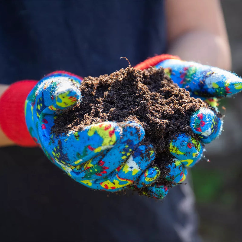 Kent & Stowe Blue Dinosaur Kids Gardening Glove