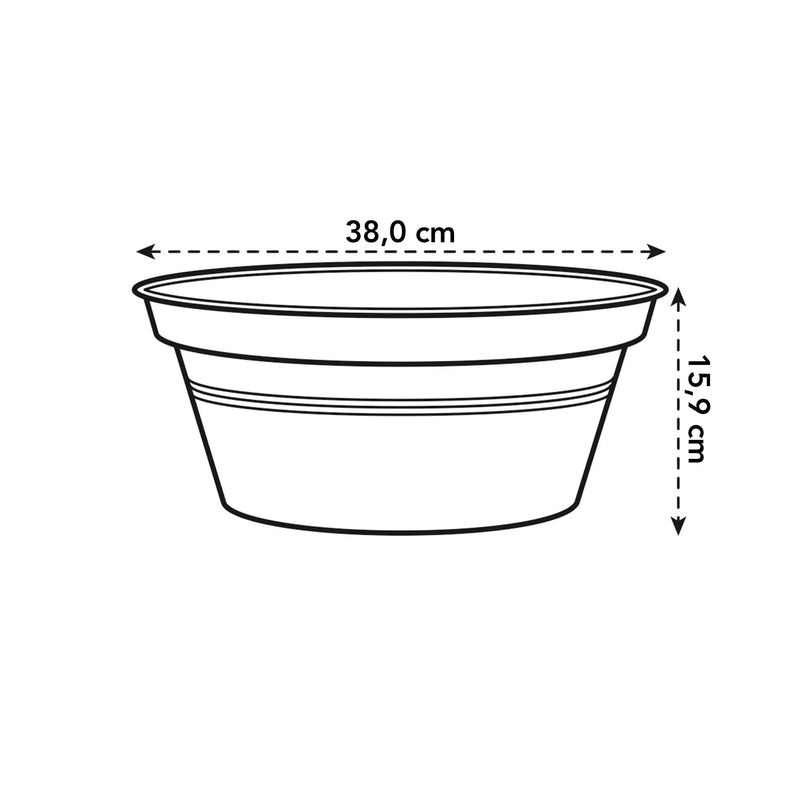 Elho Green Basics Bowl 38cm Living Black