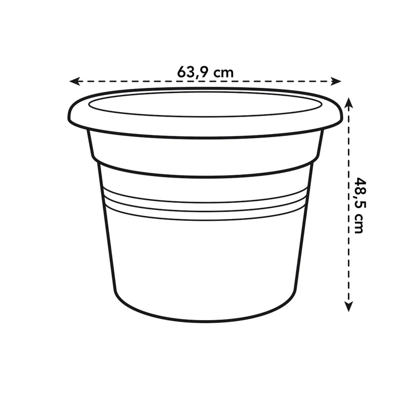 Elho Green Basics Cilinder 65cm Living Black