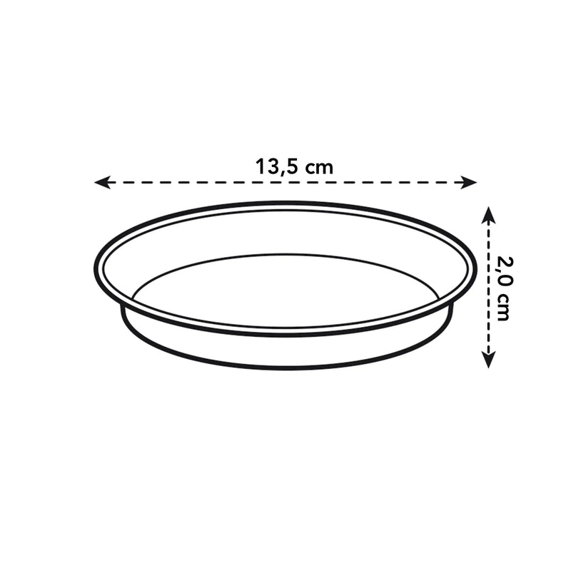 Elho Green Basics Orchid Saucer 14cm Transparent