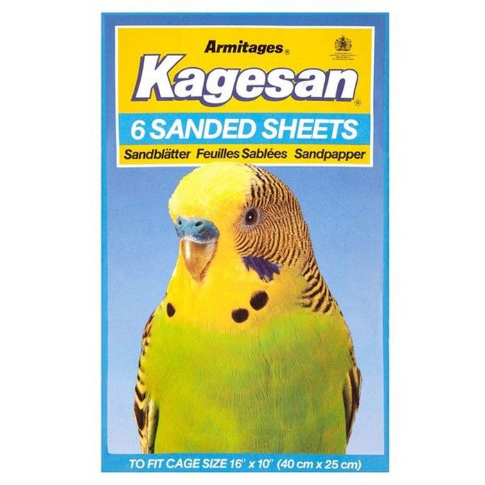 Kagesan Bird Cage Blue Sanded Sheets 40x25cm