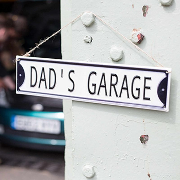 La Hacienda Embossed Sign ''Dad's Garage"
