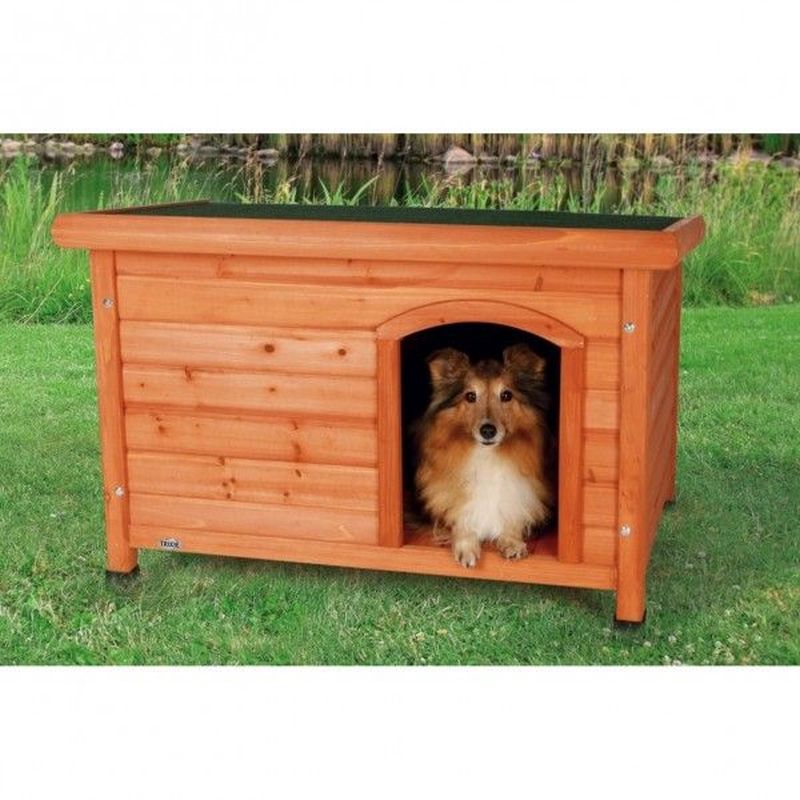 Natura Flat Roof Dog Kennel Medium 85x60x58cm