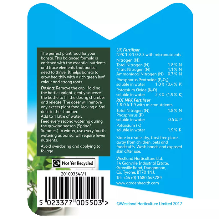 Westland Bonsai Feed 200ml — Newlands Garden Centre