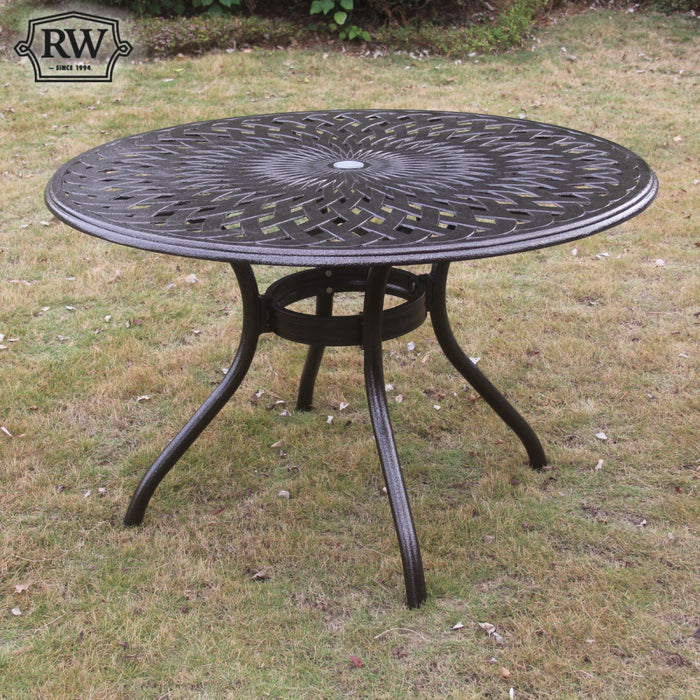 Fitzhenry - 4 Seat Set with 122cm Round Table Bronze