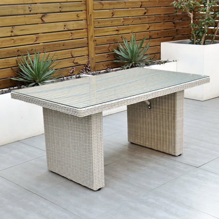Sorrento - Corner Sofa Set with Table (White Washed)
