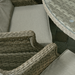 Hampton - 6 Seat Set with 135cm Round Table Sand Colour Cushions